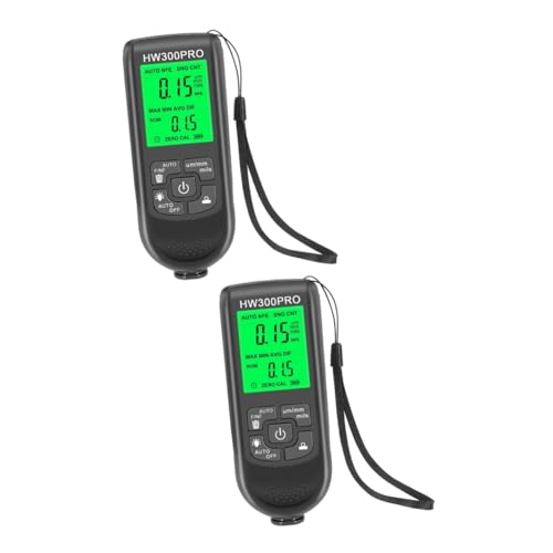 Medidor digital de espesor de recubrimiento para automóvil, 2 piezas, no destructivo, para pintura y recubrimientos metálicos miniatura 1
