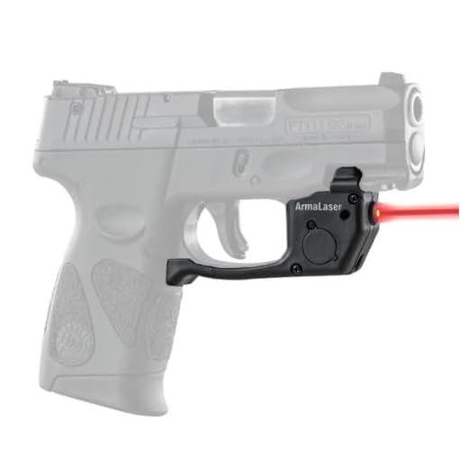 ArmaLaser TR23 Designed to fit Taurus PT111 PT140 Millennium G2 G2C G2S G3 G3C Red Laser Sight with Grip Activation