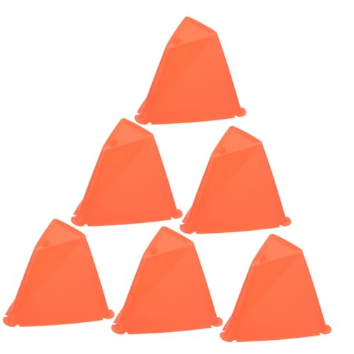 Toyvian 6 Piezas Cono De Deportes De Futbol Conos De Entrenamiento Fútbol Capacitación Patio Interior Agilidad para Conos Deportivos Cono De Futbol Equipo De Futbol Educación Física