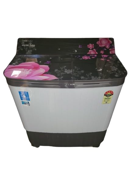 Voltas Beko 8 Kg 5 Star Semi Automatic Top Load Washing Machine (WTT80DGRG/GRSSWH5GBDE) Grey-image-42
