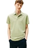 Tommy Hilfiger Short Sleeve Polo Camisetas in Classic Fit with Stretch and Organic Pique Cotton Polo de Manga Corta de Corte clásico con algodón piqué Stretch y orgánico para Hombre (1), Earth Sage