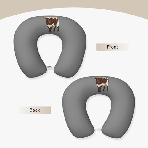 Almohada de espuma viscoelástica cuello U impr animal miniatura 3