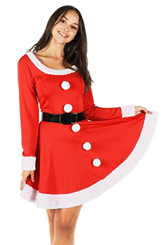 Tipsy Elves Women's Classic Christmas Dresses - Holiday Themed Dress - Easy Cute Winter Outfits