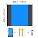 MARALANG Sapphire Blue Outdoor Camping Waterproof and Moisture-Proof Mat, Foldable Lawn Beach Mat, Picnic Mat