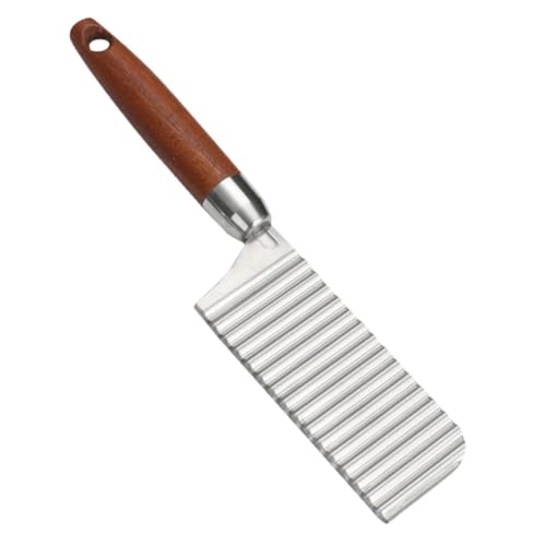 Cortador de papas con cuchilla ondulada de acero inoxidable miniatura 1