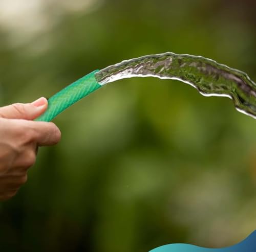 Image of Heavy-Duty Braided Garden Hose Pipe | 0.75 Inch | 3-Layer Outdoor Hose with Spray Gun, Connectors| Tap Connector| 2 Jointers | 2 Single Water Sprayer (5 Meter)