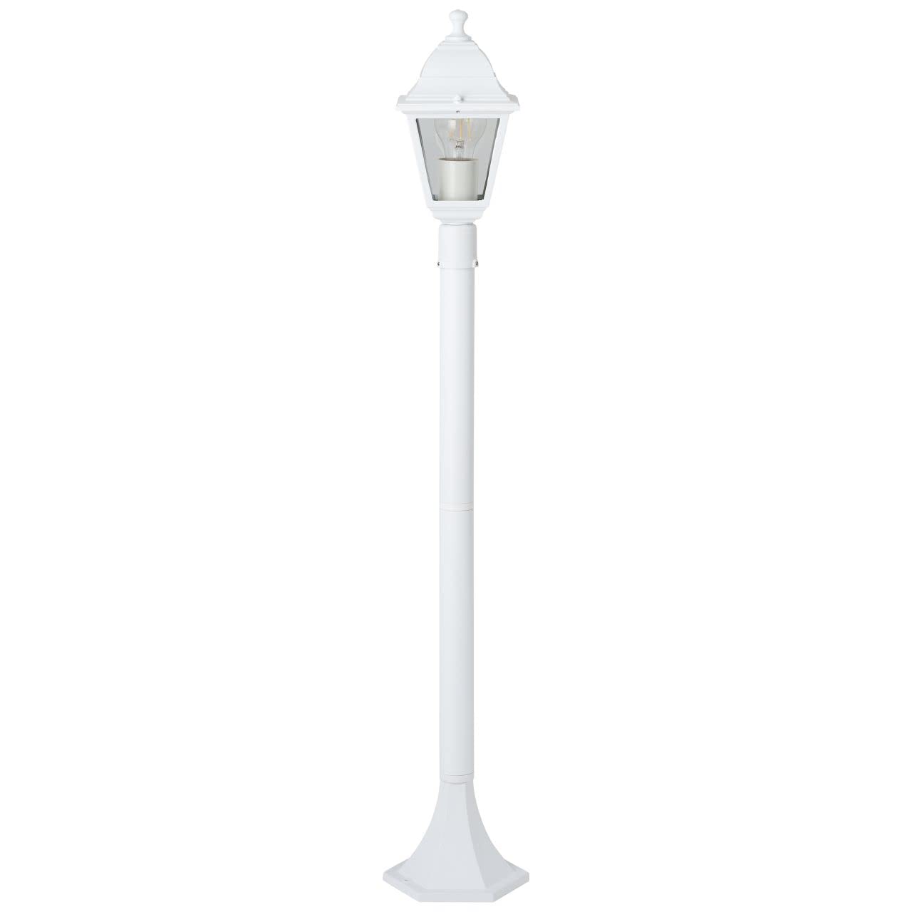 Brillant | Lampadaire d'extérieur Nissie 100cm blanc | 1x A60, E27, 60W, adapté aux lampes normales (non incluses)