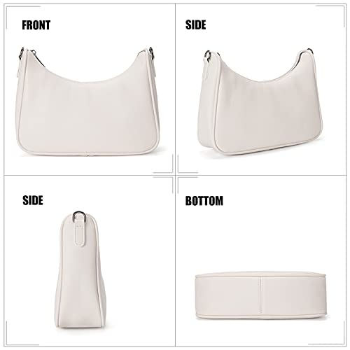 Image of myfriday Women PU Hobo Crossbody Bag, Coin Purse, 2 Straps Shoulder Purse | Anti-scratch PU, center divider, zipper pocket and coin pouch organize cosmetics, wallet and phone for commute or dates