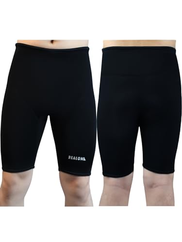 FLEXEL Wetsuit Short Pants for Men, 2mm Neoprene Wet Suit Trousers Keep Warm in Cold Water for Surfing Snorkeling Canoeing Scuba Diving Kayaking Swimming