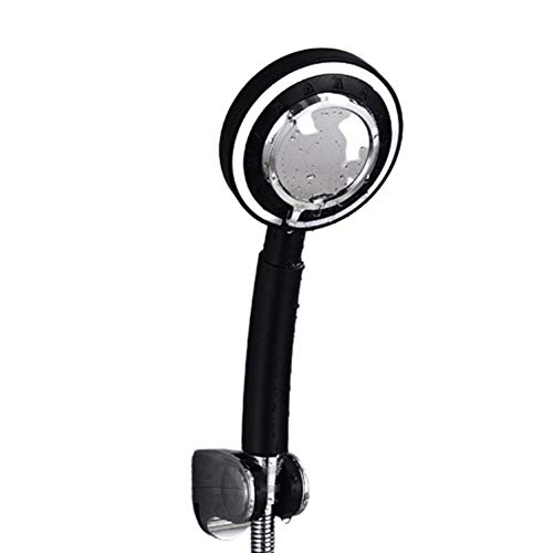 Tête de douche universelle noire de salle de bain pour flexible ménage