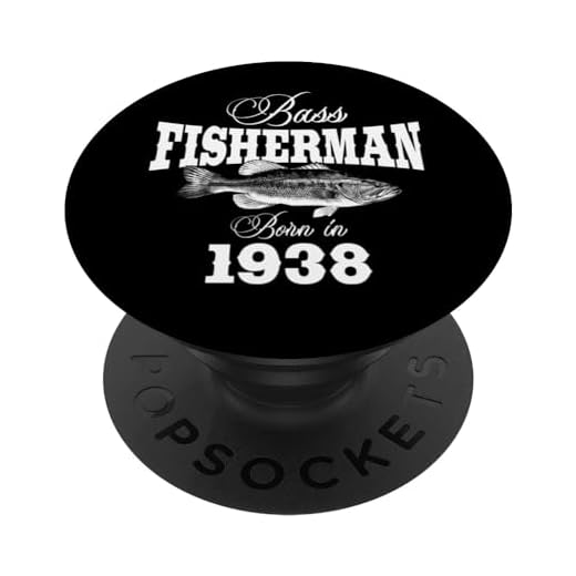 84 Años de Edad: Pesca Pesca de Bass 1938 84 Cumpleaños PopSockets PopGrip Intercambiable