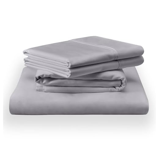 TEMPUR Classic Cotton Sheet Set Cool Gray - Queen