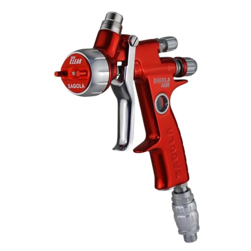 Sagola 4600 Clear Gravity Spray Gun – Digital Edition with 1.35?mm Needle Nozzle for Maximizing Clear Coat Efficiency