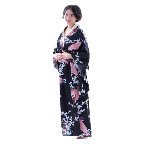 Yukata japonesa de algodón mujer ropa de dormir kimono de fiesta y disfraz