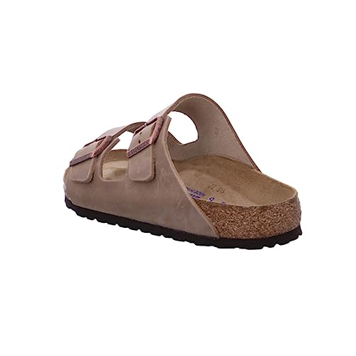 Image of Birkenstock Arizona Birko-flor Softfootbed, Unisex Adults' Mules, Brown Tabacco Brown Tabacco Brown, us-0 / asia size s