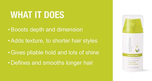 Solutions by Great Clips Designing Taffy 3.4oz | Styling Cream | Pliable Hold with High Shine | Works in Dry or Wet Hair - Thumbnail 4