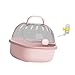 IEUDNS Hamster Carrier Cage with Water Bottle Breathable Clear Large Portable Dwarf Hamster Travel Carrier for Mice Hedgehog Ferrets