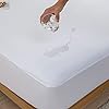 Kingnex Waterproof Split King Mattress Protector for Adjustable Beds Soft Cooling Bamboo Viscose Jersey Fitted Matress Cover