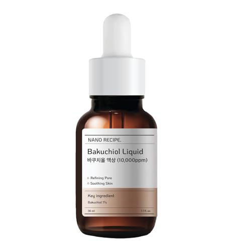 Korean Nano Recipe Bakuchiol Liquid 10000ppm Natural Retinol Alternative Antioxidant face Bakuchiol serum 30ml