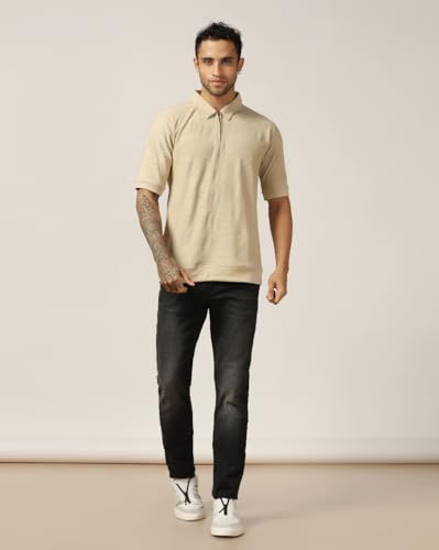 Image of Leriya Fashion Mens t Shirt | Textured t Shirts for Men| Oversized t-Shirt for Men
