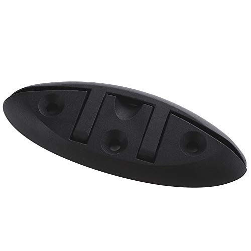VTurboWay 4 Pack 5" Folding Cleat, Flip-up Dock Cleat w' Long Screws and Short Screws(M6). Marine Grade Nylon, Black