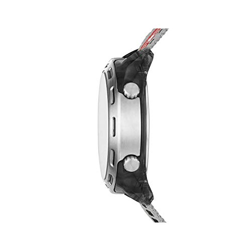 Diesel Watch for Men Crusher, Digital Movement, 46 mm Smoke Nylon Case with a Nylon Strap, DZ1894