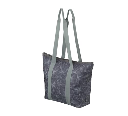 alfi ISO Shopper - Bolsa térmica sostenible de 17 litros, diseño Floral, de Botellas de Pet recicladas, Bolsa de la Compra aislada para la Compra, Piscina, Sauna, Bolsa Aislante Flexible, Lavable