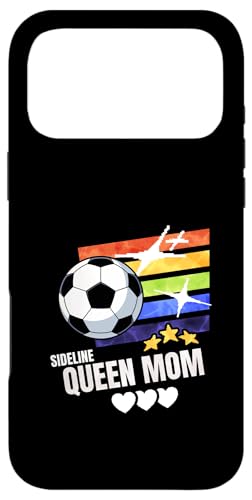 Sideline Queen Mom Soccer Game Days Mom Gift �X�}�z�P�[�X iPhone 17 Pro Max �p