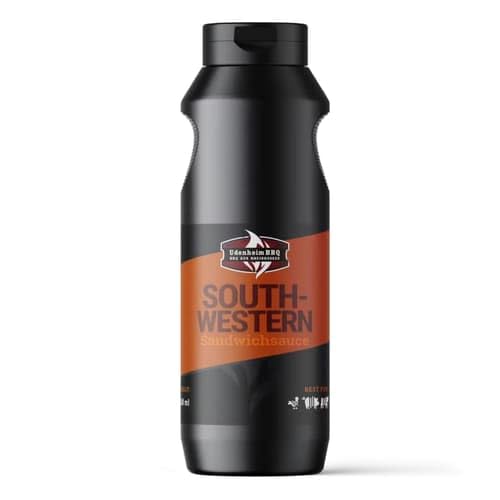 South Western Sauce 500 ml Rauchig-süße Chipotle Sandwichsauce mit leichter Schärfe Ideal für Burger Sandwiches Tacos und Fingerfood SizzleBrothers x Udenheim BBQ