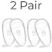 GMS Optical® Soft Screw-in Silicone Symmetrical Shape Eyeglass Nose Pads - 2 Pair (11mm)