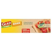 Glad To Be Green Compostable Bake and Cooking Paper, 120 Metre Non-Stick Baking Paper from Glad, 120m x 30cm, 1 Count