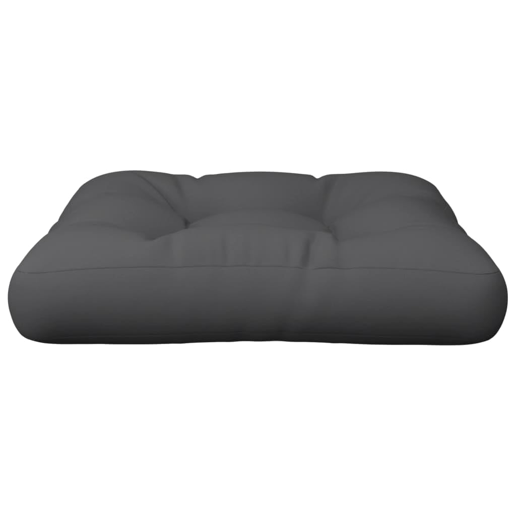 Mangloder Cojín para palés, antracita, 60 x 61,5 x 10 cm, tejido de poliéster, cojín para exterior e interior, antideslizante, con acolchado suave para jardín, terraza, balcón, oficina, comedor