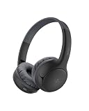 Belkin SoundForm Mini 2 Wireless Headphones for Kids, On-Ear Bluetooth Headphones, 55H Playtime, 85dB Safe Volume Limit, Built-in Microphone, Kids Earphones for iPhone/PC/iPad/Tablet/Galaxy - Black