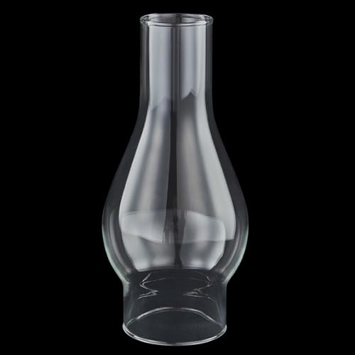 Oil Lamp Chimney Replacement,2.13 Inch Base by 6.5 Inch Tall Kerosene Globe,Clear Oil Lamps Glass Globe,Hurricane Lamp Globes Shade Cover,Glass Chimney For Oil Lamps For Indoor Use