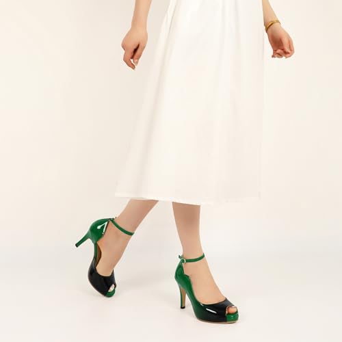 Image of AUMOTED High Heels Pumps Platforms Shoes for Party Daily 3.4 inch Dressy Pumps