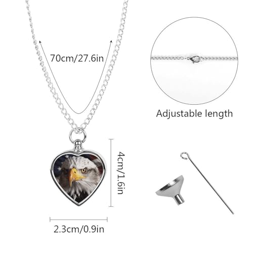 Collier urne funéraire étanche, pendentif cœur pour cendres de chien et chat