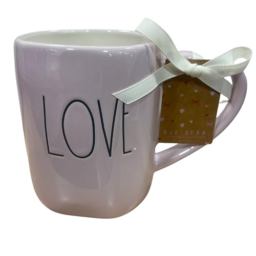 Taza de cerámica rosa 16 oz con asa en forma de corazón miniatura 2