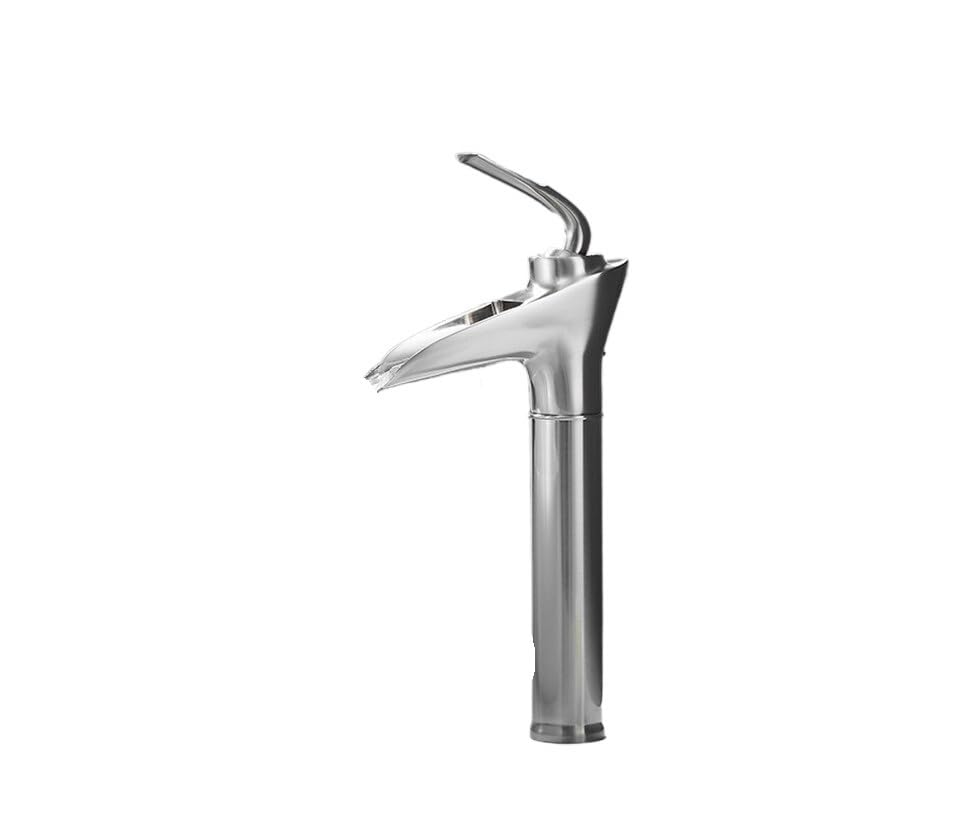 Robinet de lavabo en laiton doré brossé mitigeur de salle de bain eau chaude et froide élégant