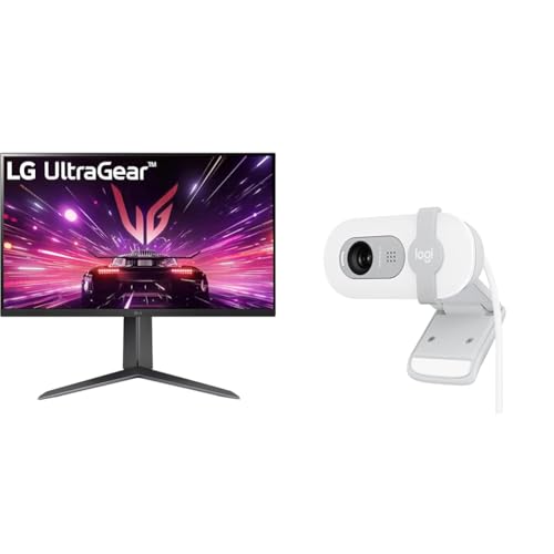 Image of LG 27GS65F 27 Inch Ultragear IPS Full HD Gaming Monitor (1920 X 1080), 1ms, 180Hz, HDR 10, NVIDIA G-Sync, AMD FreeSync Compatible, DisplayPort, HDMI + Logitech Brio 100 Full HD 1080P Webcam