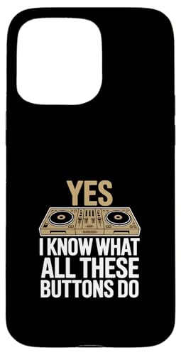 DJ Mixer �������낢�i���u���̃{�^���S���m���Ă��v �X�}�z�P�[�X iPhone 15 Pro Max �p