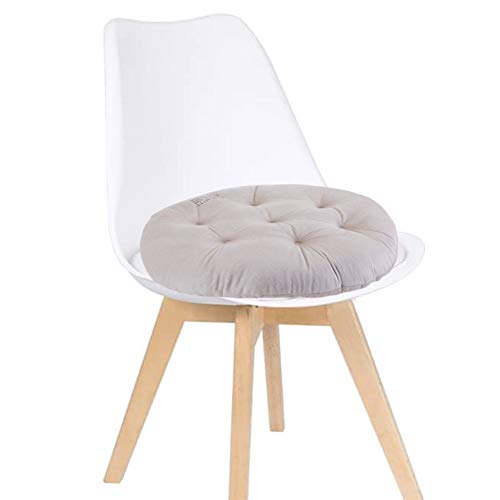 Big Hippo ROUNDPADS-FBA Chair Pads With Ties, Soft 17-Inch Round Thicken Chair Pads Seat Cushion Pillow For Garden Patio Home Kitchen Office Or Car Sitting thumb #5