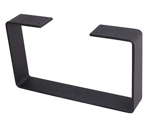 2 X 8"Coffee Table Legs,U Shaped Heavy Duty Solid Steel Table Legs,Cabinet Legs,Sofa Legs,Black #TOP1