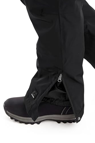 killtec Jungen Skihose mit abzippbarem Latz und Kantenschutz Boys Skihose 242, schwarz, 176, 43401-000