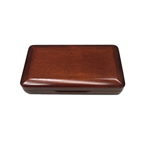 image for Sky Music Maroon Wooden Oboe Reed Case with Smooth Surface for 3pcs Ob