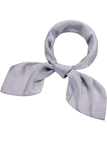 SATINIOR Chiffon Scarf Square Neck Scarf Handkerchief Retro Satin Ribbon Scarf for Women