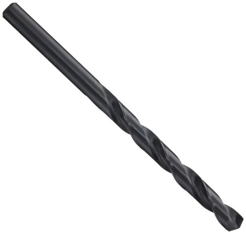 YG-1 D1632 High Speed Steel Split Point Aircraft Extension Drill Bit, Steam Oxide Finish, Straight Shank, Slow Spiral, 135 Degree, B Size, 15/64