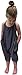 Darkyazi Baby Summer Jumpsuits for Girls Kids Cute Backless Harem Strap Romper Jumpsuit Toddler Pants Size 2-8Y (5T, Grey)