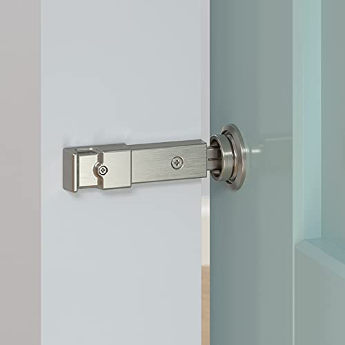 National Hardware N700-151 Barn Door Lock, 5" x 1-1/4" x 3/4", Satin Nickel - Image 2