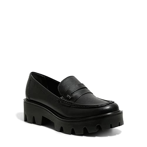 Mocassim couro tratorado preto 36