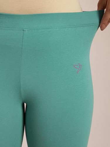 Image of TWIN BIRDS Tailored Cut and Classic Fit Super Stretchable Elastane Fabric Churidar Leggings for Women
